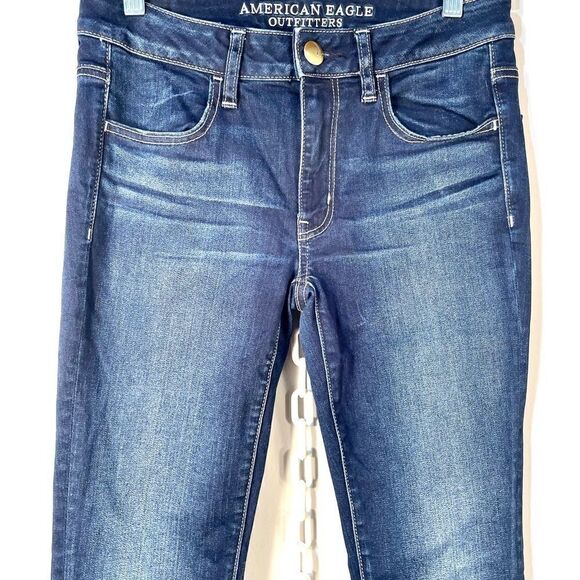 BLUE AMERICAN EAGLE OUTFITTERS DENIM JEGGING S-6 - Picture 1 of 6